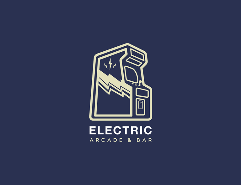 Entertainment logo design - Electric Arcade & Bar