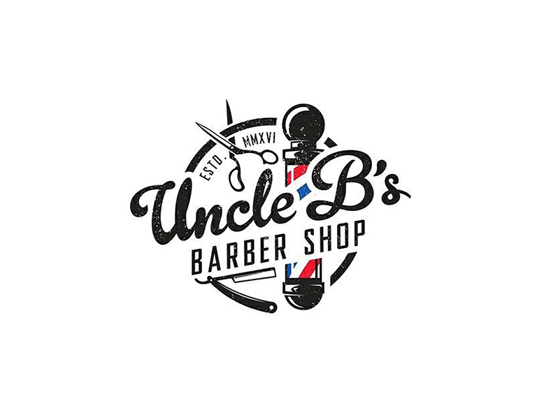 black barber shop logos