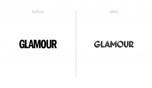 Glamour magazine logo redesign