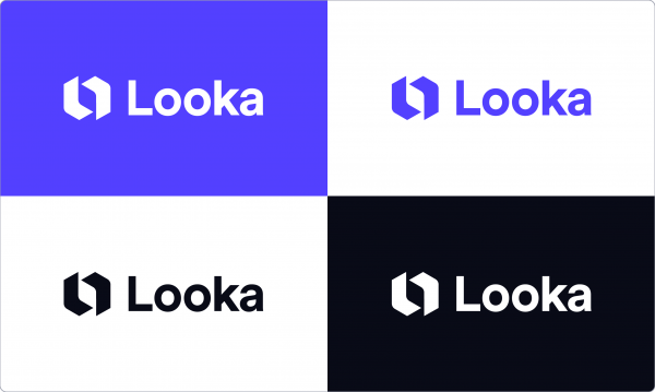 Looka logo color variations