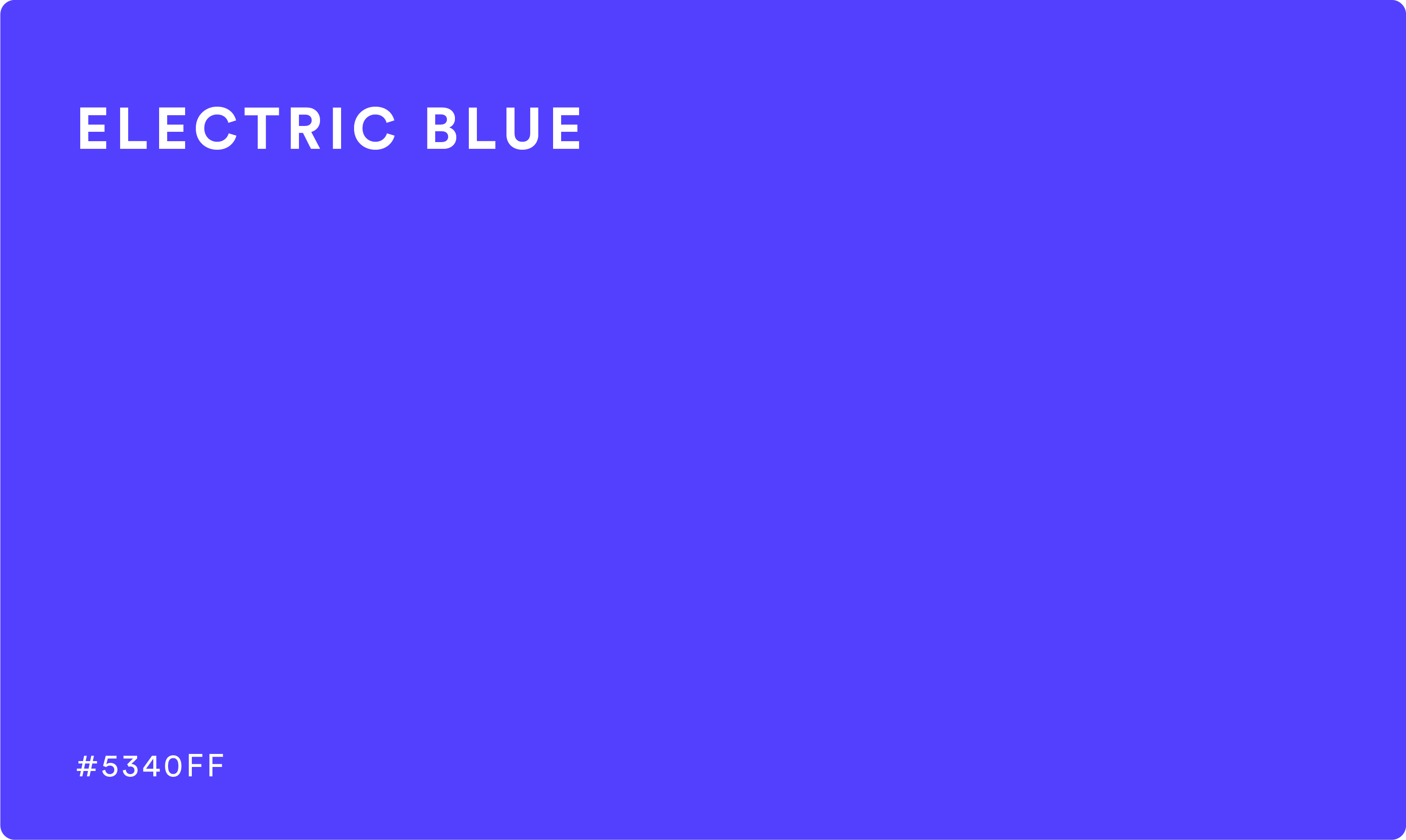 electric blue color