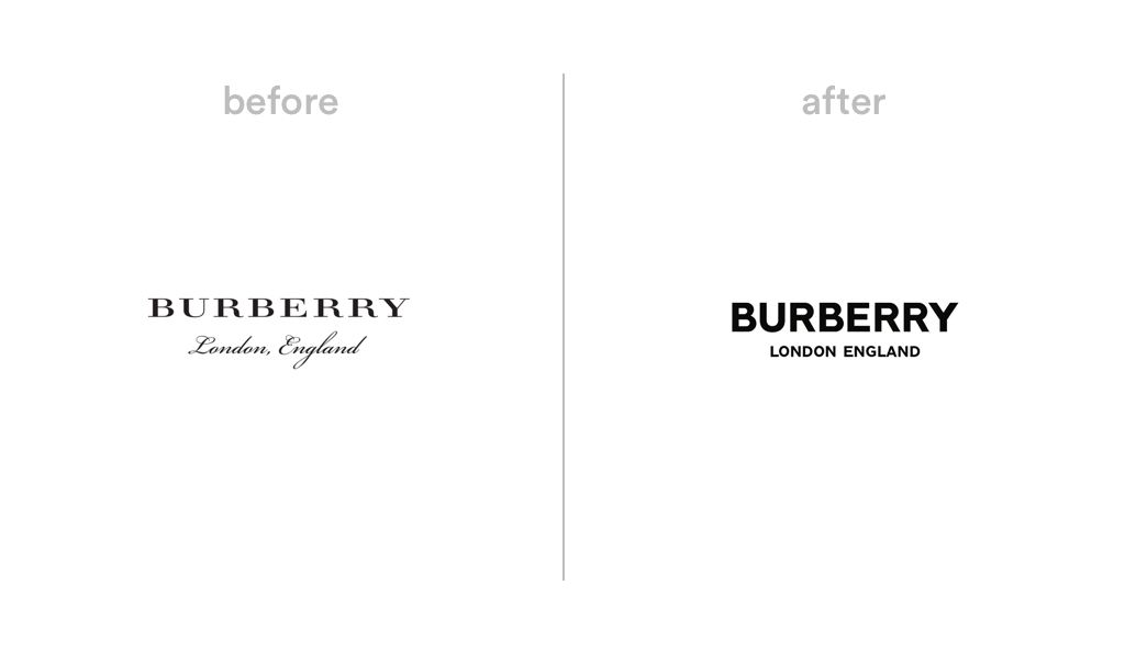 Burberry logo redesign