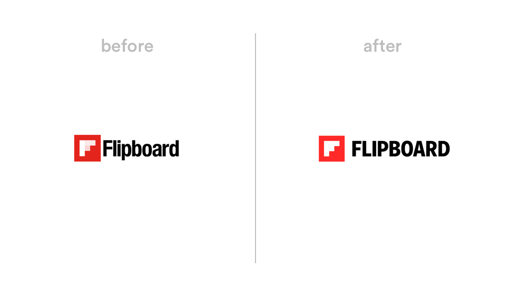 Flipboard logo redesign