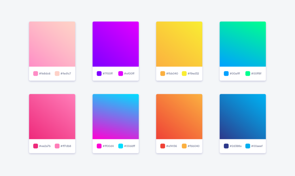 how to design a gradient logo