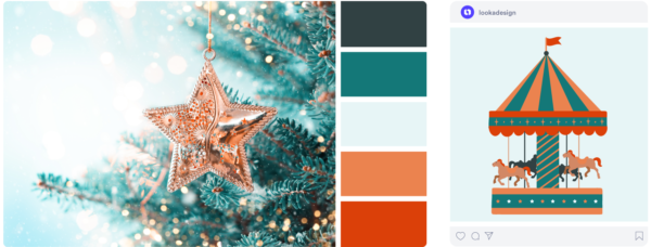 a cool winter color palette