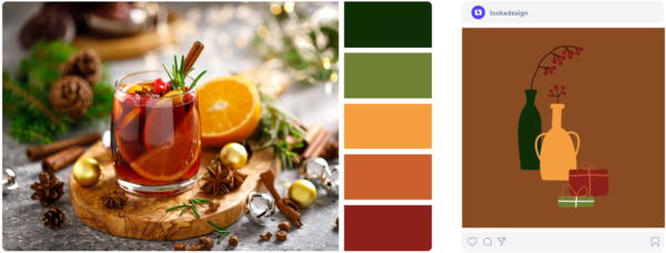 a citrus holiday drink