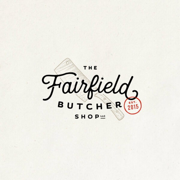 Fairfield Butcher Shop vintage look logo