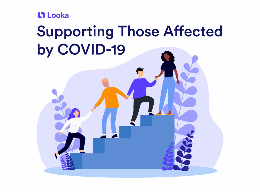 looka supporting those affecteed by covid-19