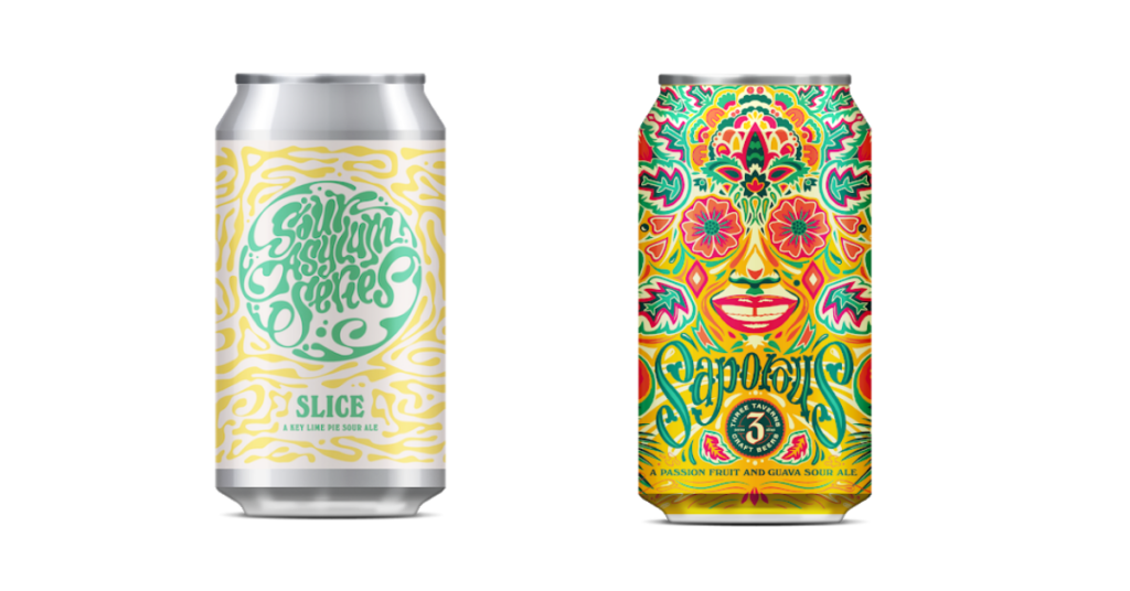 psychedelic beer branding