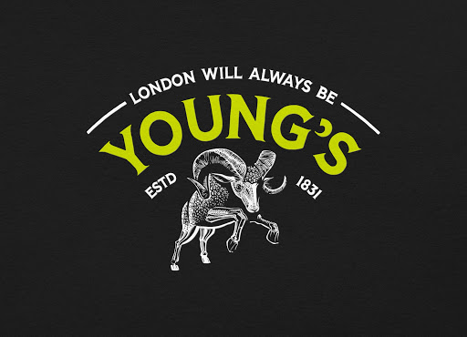 young's retro beer logo