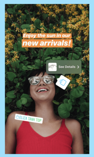 shoppable instagram sticker