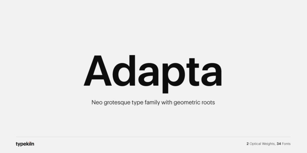 Adapta new font 2021