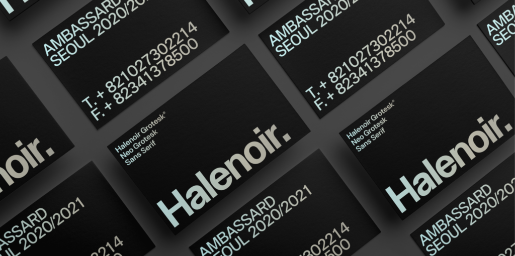 Halenoir font 2021