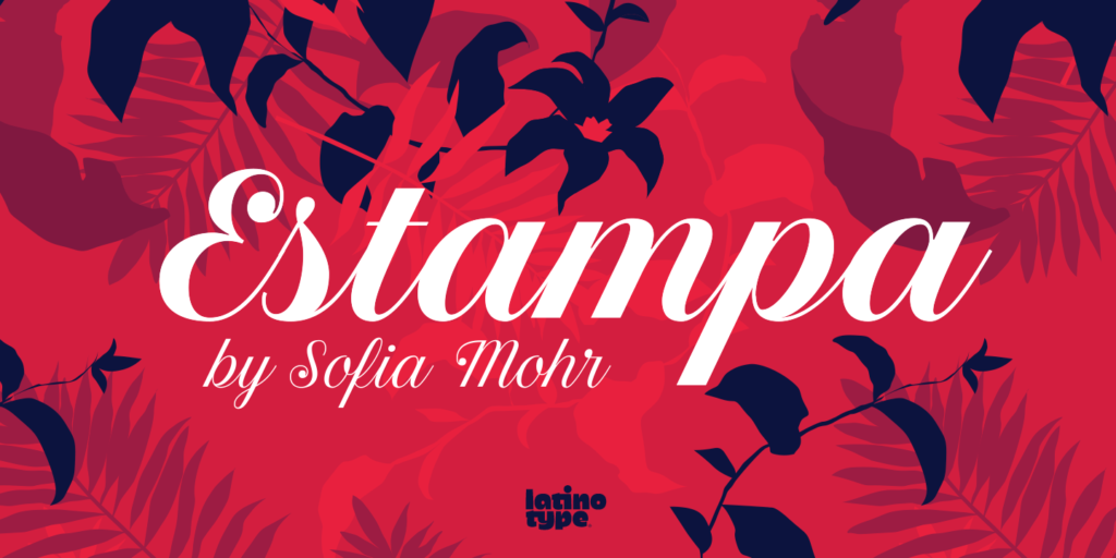 Estampa cursive font 2021