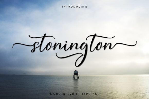 Stonington script font