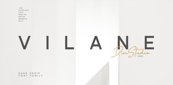 vilane sans serif font 2021