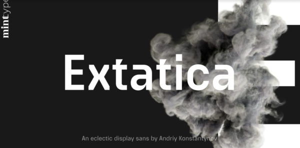 extatica sans serif font 2021