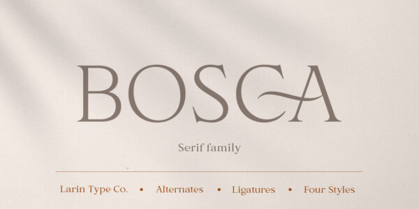 Bosca serif font