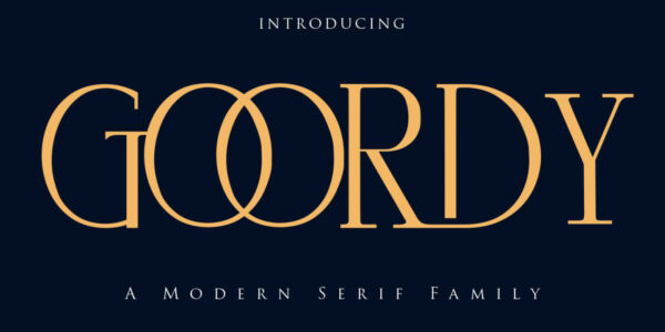 goordy modern serif font