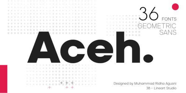 aceh modern font