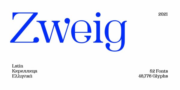 zweig modern font