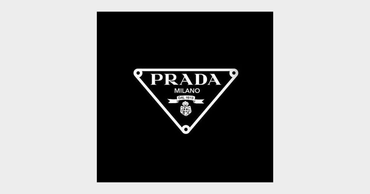 prada triangle logo