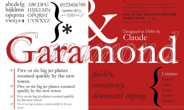 garamond font