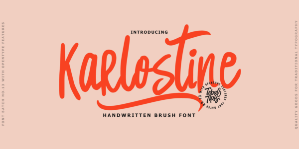 Karlostine font