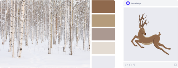 winter woods color palette