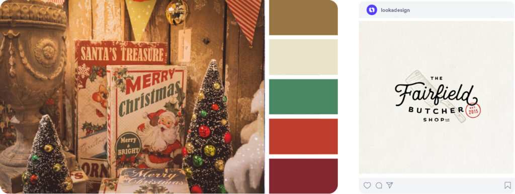 Vintage Christmas Color Palette