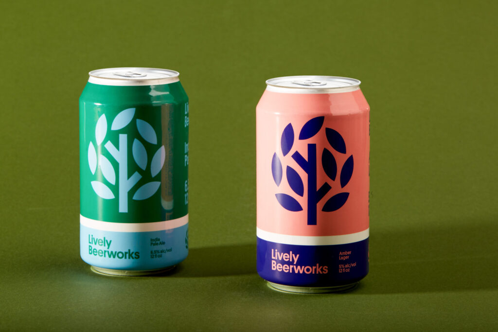 minimalistic lively beer logo