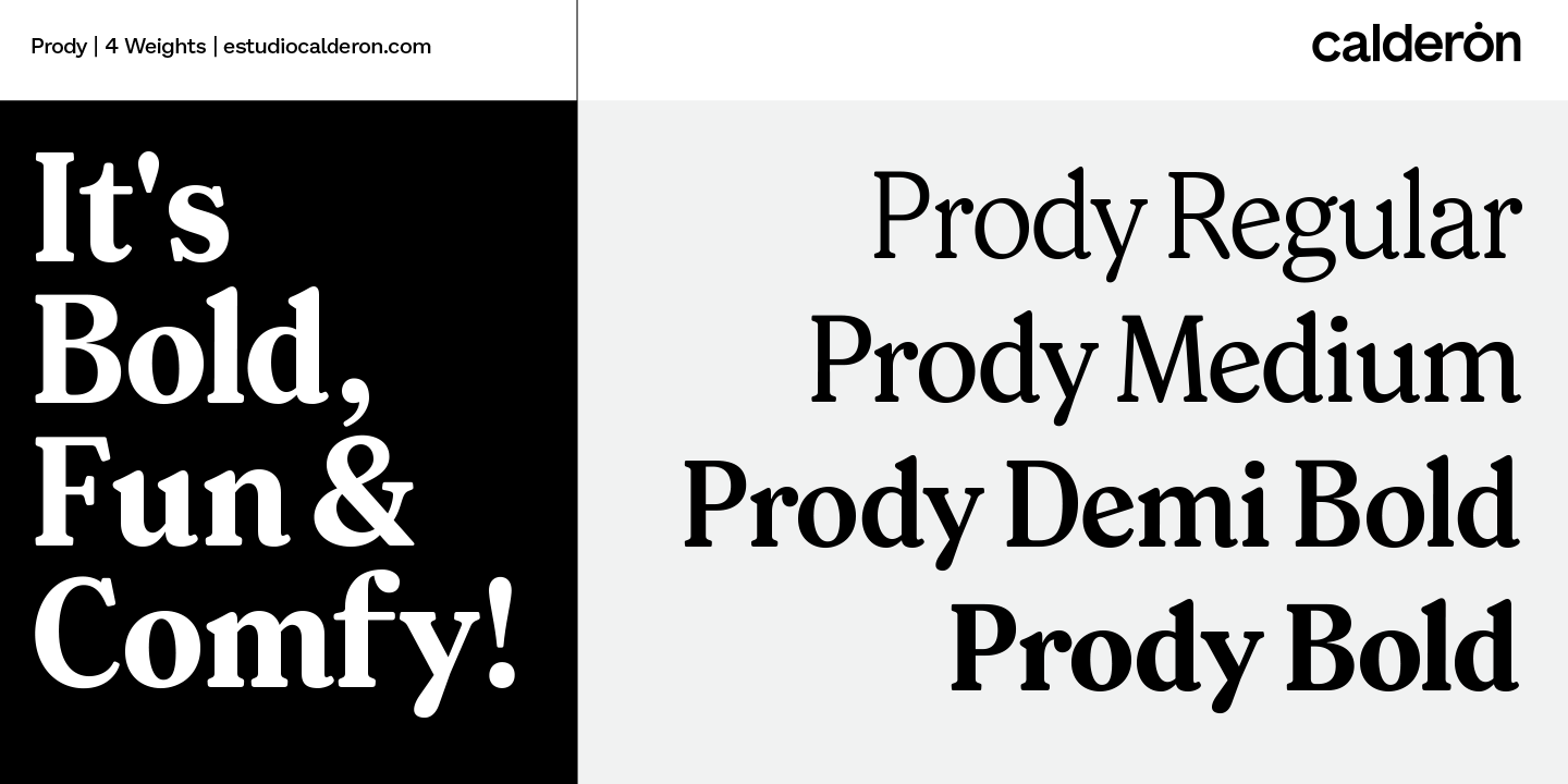 prody font trends 2022