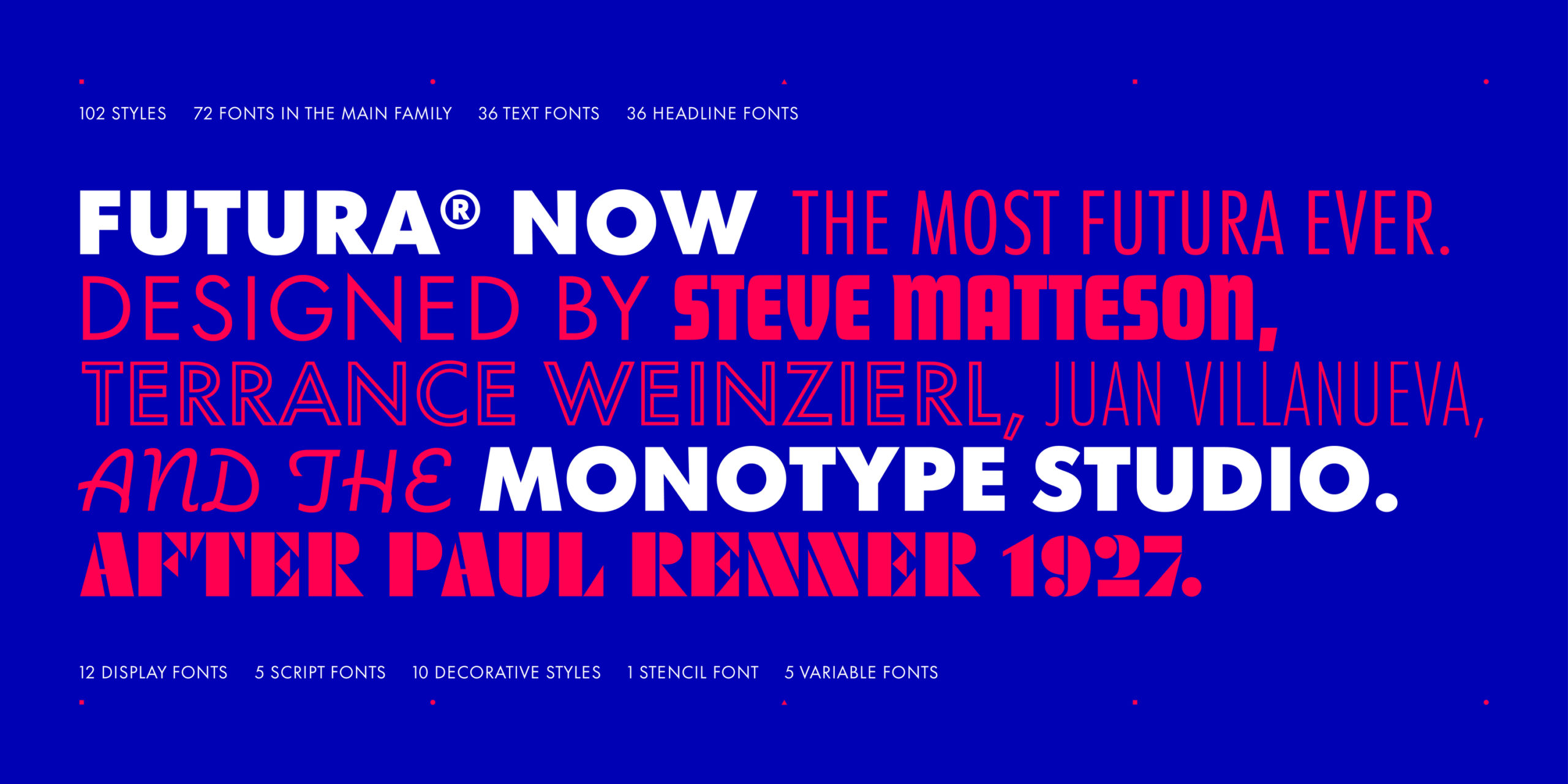 Futura Now geometric sans serif font example