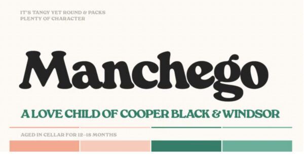 Manchego serif font