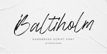 28 Of The Best Cursive Fonts In 2025 For Your Logo And Brand Looka Baltiholm Hand Brush Cursive Font 350x176