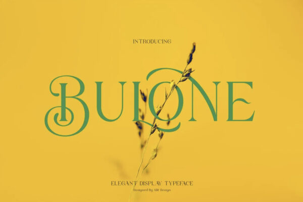 Bulone minimalist font