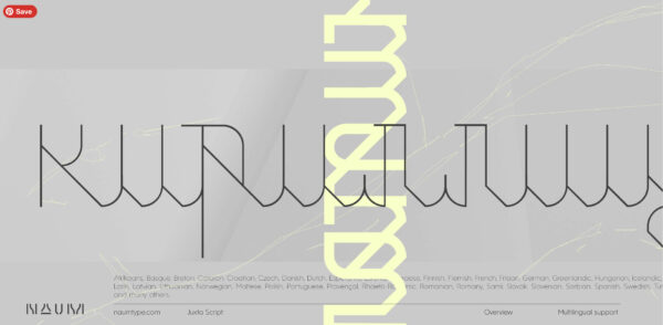 juxta modern cursive font