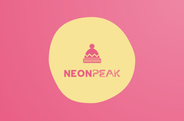 90s logo made in Looka: neonpeak