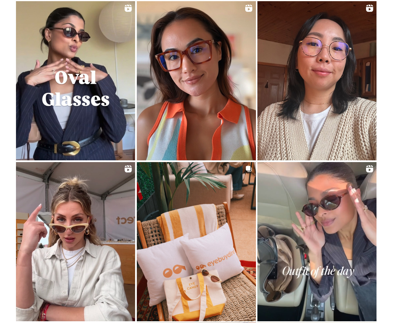 eyebuydirect instagram branding example