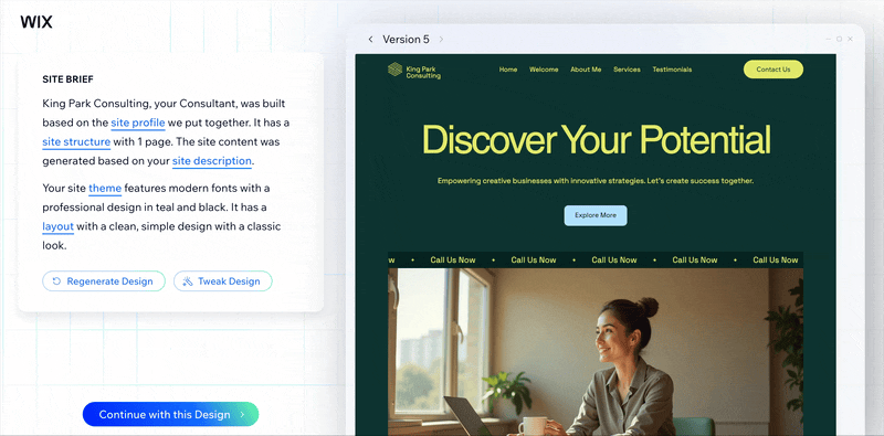 wix ai website builder