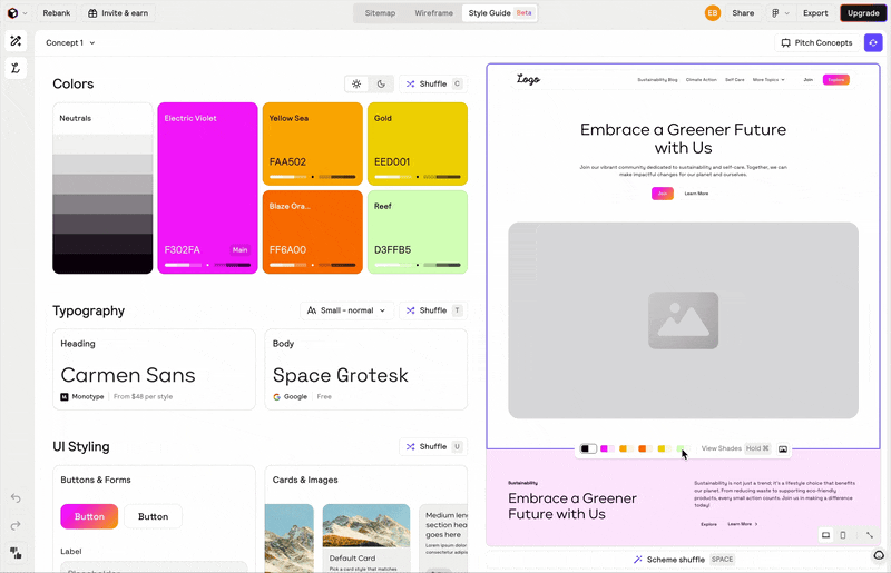 Relume AI website builder demo