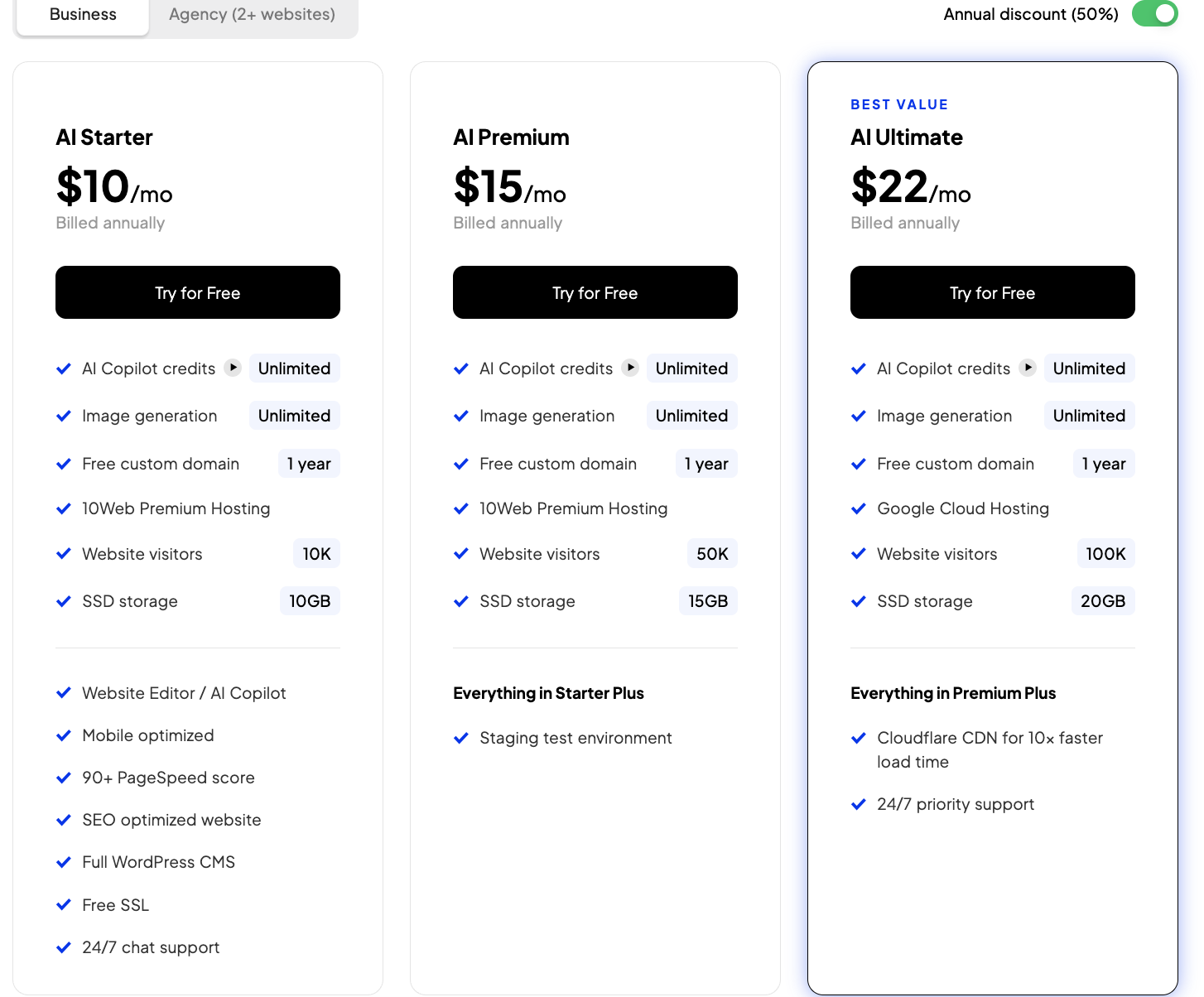 web10 Website builder