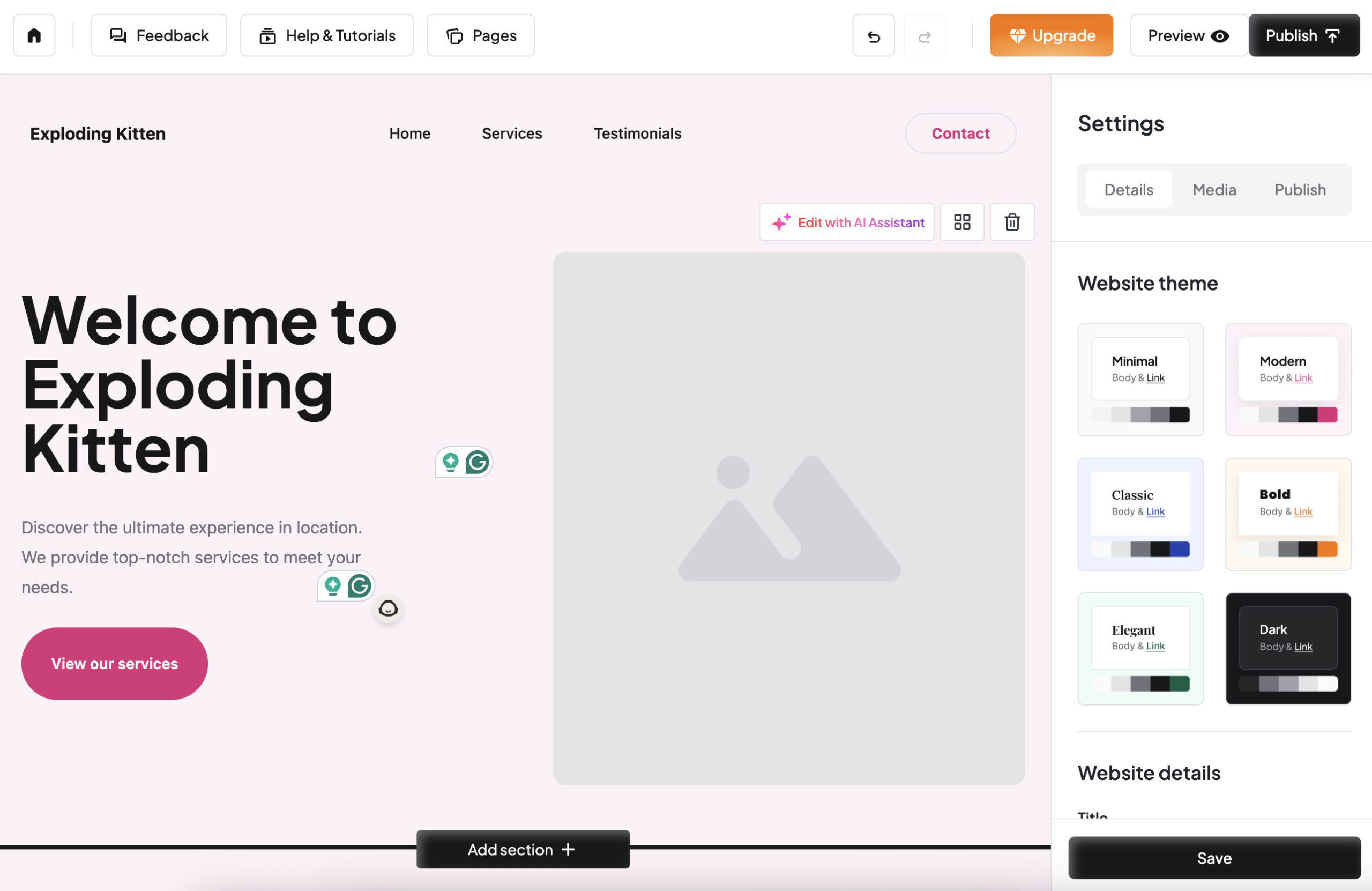 loopple free website builder