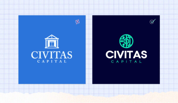 logo before and after - old vs new