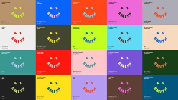 gf smith logo redesign color palette