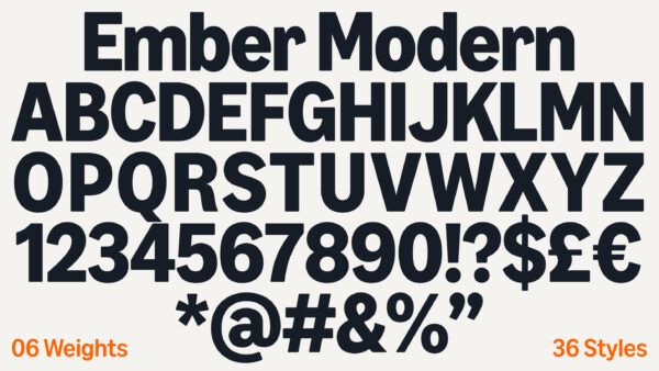 amazon typeface, ember modern