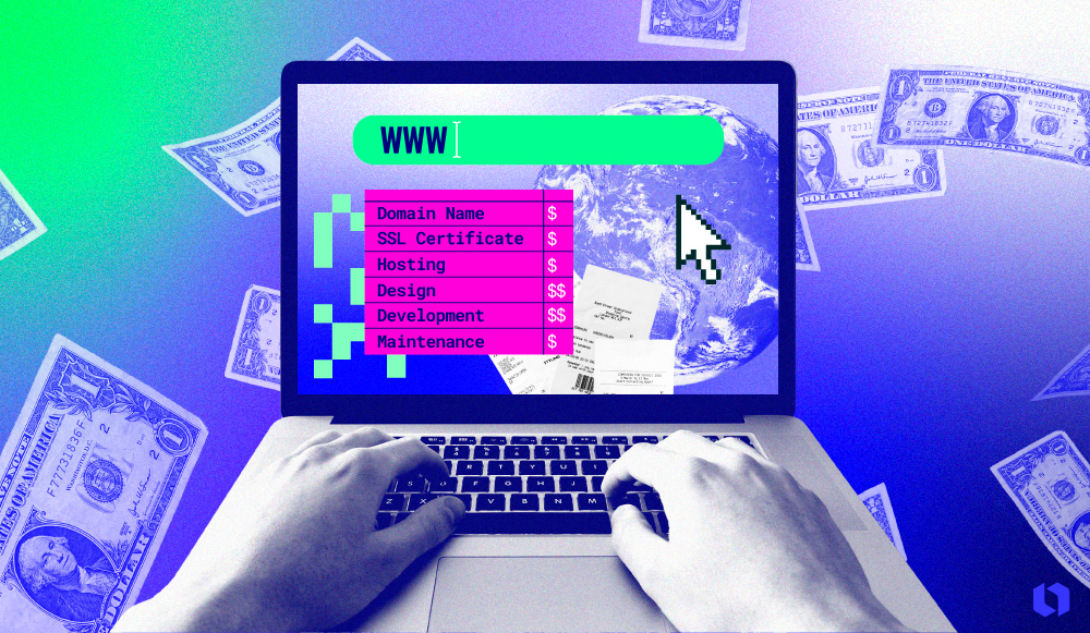 how much does a website cost header