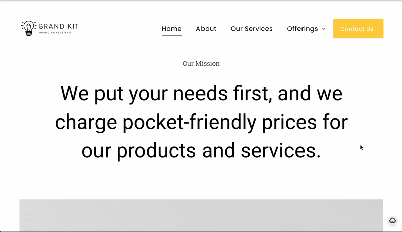looka logo maker consulting website example